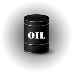 Vector illustration of  oil barrel 