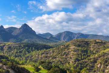 green mountains panorama, cyprus