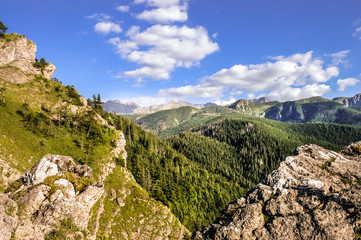 Tatra mountains in the summer, beautiful mountain view