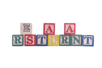 Restaurante en letras