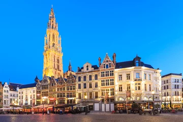 Foto op Plexiglas Belgium along the famous Meir Street  © pigprox