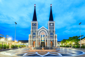 Fototapeta na wymiar The Cathedral of Immaculate Conception Chanthaburi