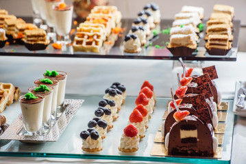 pastries on the brunch table