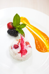 yogurt souffle closeup