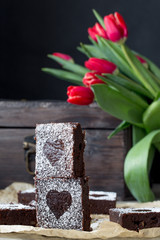 Delicious chocolate cakes