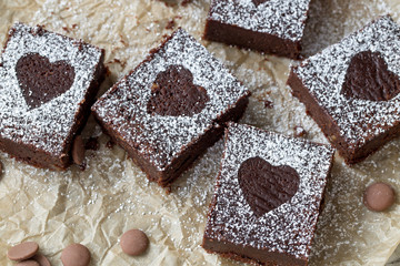 chocolate nut brownie cake