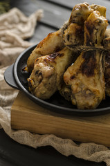 Baked spicy chicken legs        