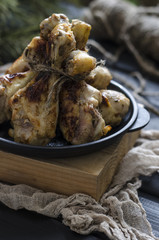Baked spicy chicken legs        