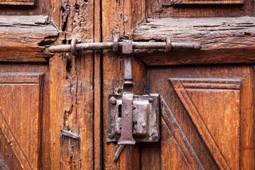 Door closed on the lock