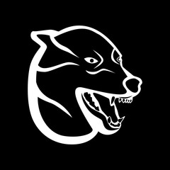 the wolf silhouette
