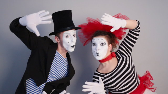 Mime near invisible wall