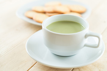hot matcha latte
