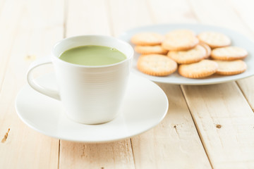 hot matcha latte