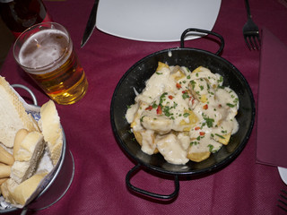Meal in the Stylist Town of Marbella on the Costa del Sol in Andalucia Spain