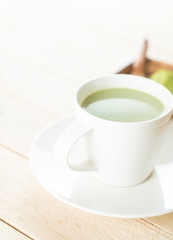 hot matcha latte