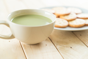 hot matcha latte