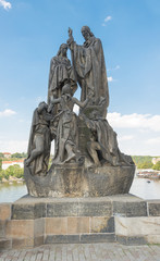 Obraz premium Statues of Saints Cyril and Methodius - Prague
