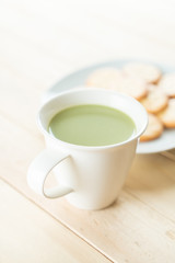 hot matcha latte
