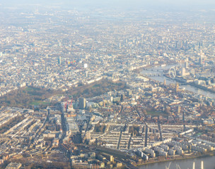 Aerial view of London