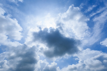 Fototapeta na wymiar Dramatic sky with moody clouds