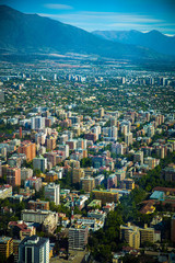 Panoramic view of Santiago