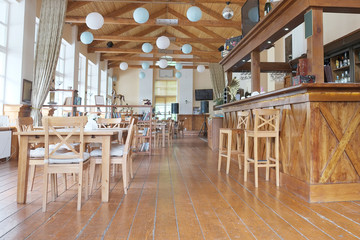 Interior of a restaurant