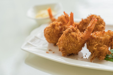 fried shrimp with cheese