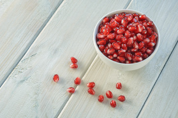 Juicy berries pomegranate.