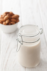 almond milk organic healthy nut vegan vegetarian drink