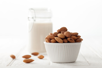 almond milk organic healthy nut vegan vegetarian drink