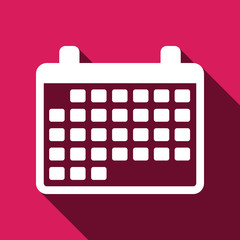 Calendar month sign icon