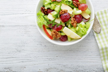 winter salald with apple and celery