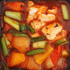 Chinese meal closeup