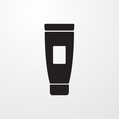 Cream tube icon for web and mobile