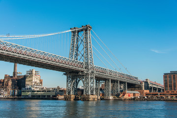 Williamsburg bridge in New York - obrazy, fototapety, plakaty