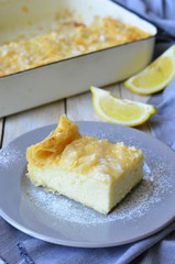 Greek Cake with semolina custard