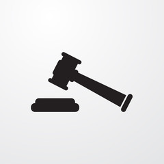 Law, court sign icon