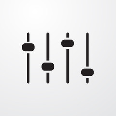 Volume equalizer sign icon