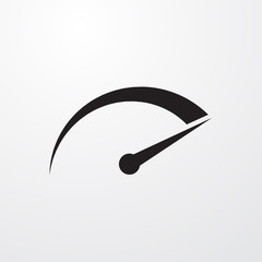  Speedometer sign icon for web and mobile.