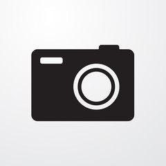 Photo camera sign icon for web and mobile.