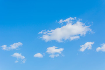 Naklejka na ściany i meble White cloud on blue sky nature background