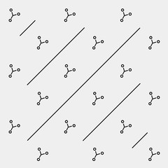 Geometric simple monochrome minimalistic vector pattern, science, 