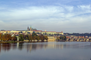 Obraz premium view of Prague castle