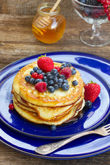 Pancakes with berries