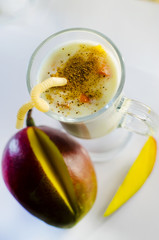 yogurt with mango and cinnamon