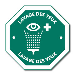 Logo lavage des yeux.