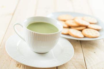 hot matcha latte
