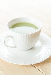 hot matcha latte