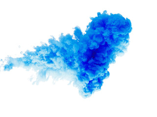 Naklejka premium Color drop in water, photographed motion.