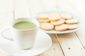 hot matcha latte